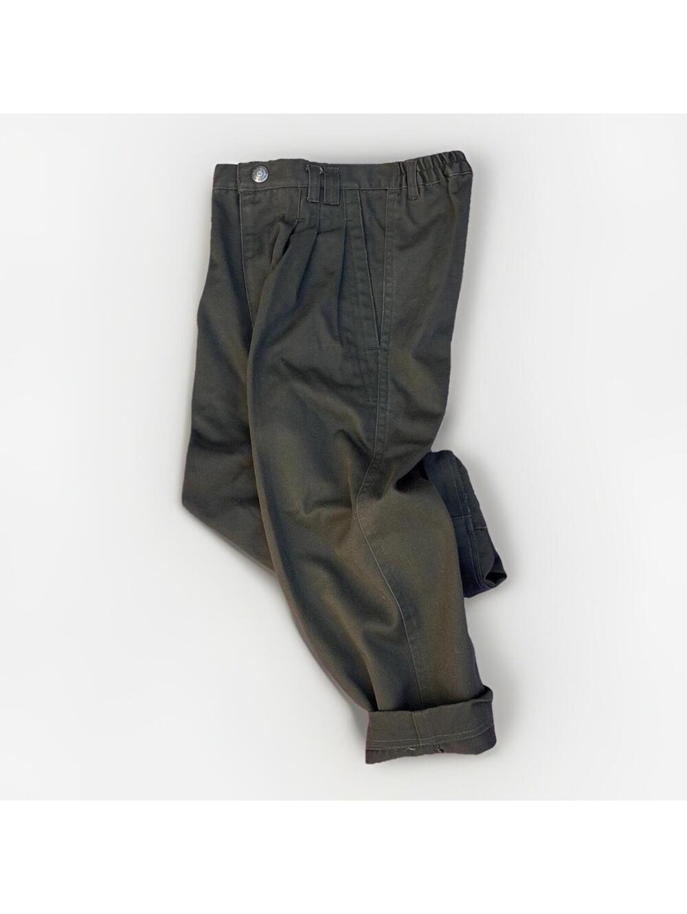Bugle Boy Vintage 90s Kids Green Twill Pants Size 6S - Tiny-